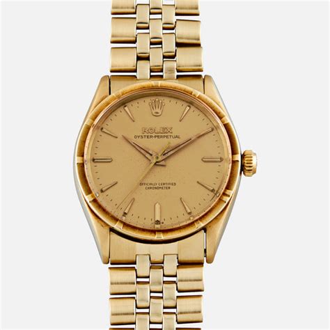 Rolex Oyster Perpetual 34 6569 Yellow gold White 1959 Switzerla